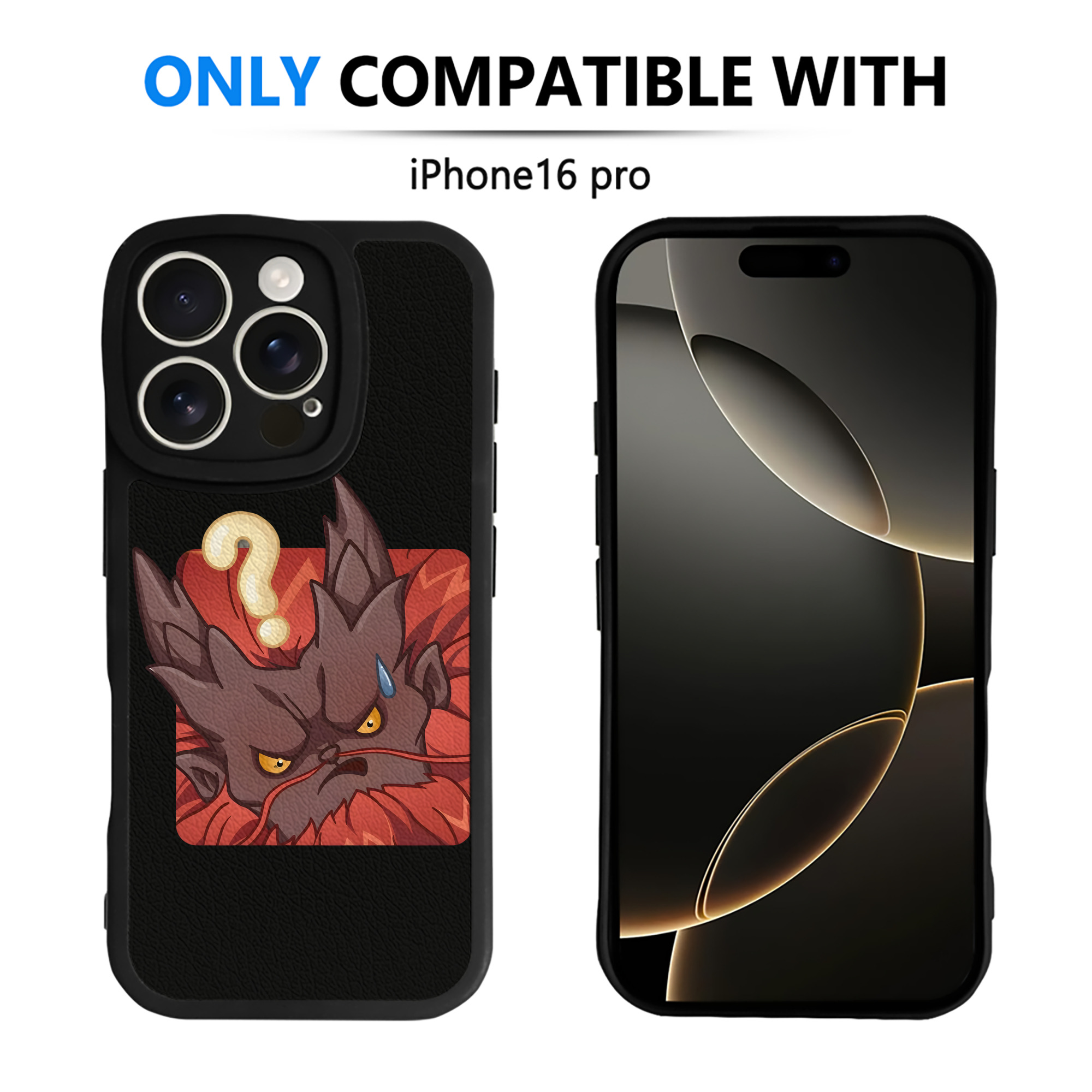 （画像用） Ne Zha 2 ナタ 魔童の大暴れ 【iPhone 16シリーズ対応】シリコンスマホケース（レザー調） 材質：シリコン